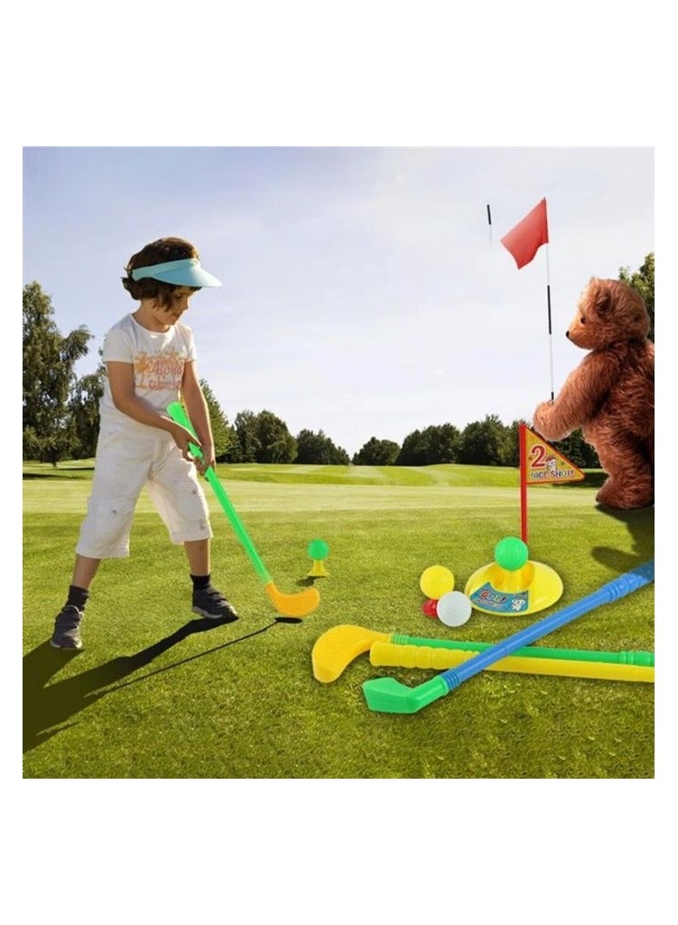 King Sport Golf Play Set with Plastic Bag, 2 Clubs, 1 Putter, 4 Balls, Putting Cup Indoor or Outdoor Use for Toddlers Boys and Girls - Image 3