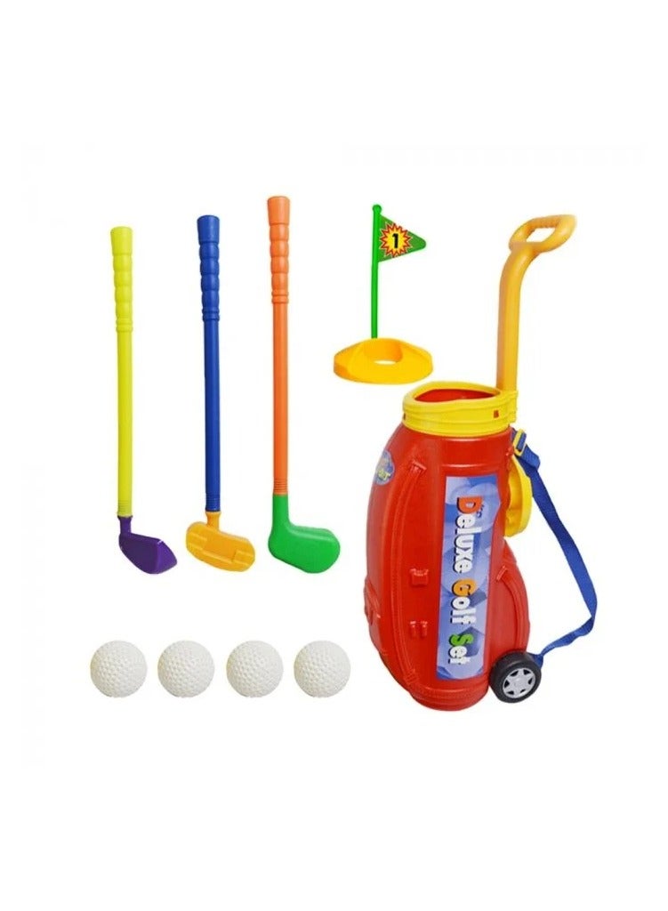 King Sport Golf Play Set with Plastic Bag, 2 Clubs, 1 Putter, 4 Balls, Putting Cup Indoor or Outdoor Use for Toddlers Boys and Girls - Image 4