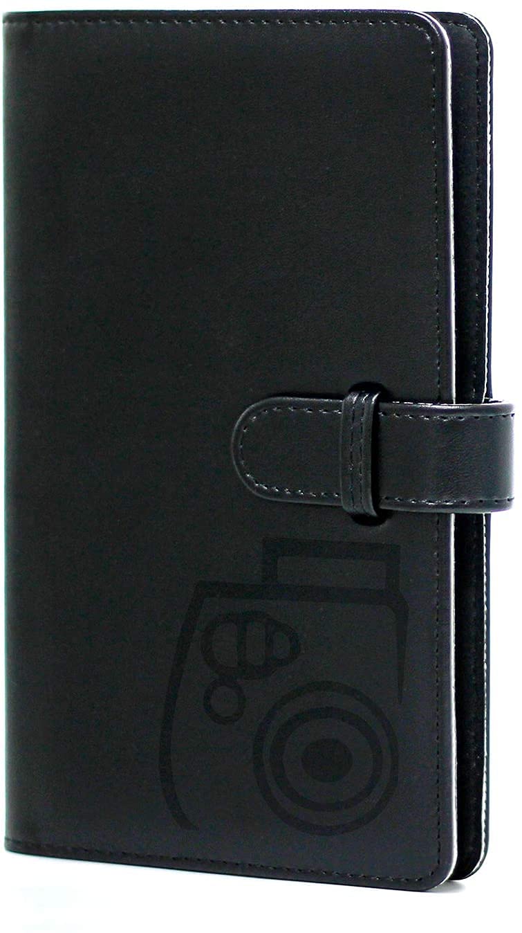 FotoCart 96 Pockets Mini Film Photo Album Book for Instax Mini LiPlay 11 9 8 7s 70 90 Link Instant Camera 3 Inch Polaroid Picture Name Card Holder (Black) - Image 1