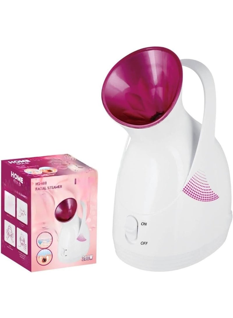 Home Gold Facial & Hair Ionic Steamer HG-608 – Spa-Like Moisturizing, Deep Pore Cleansing - Image 1