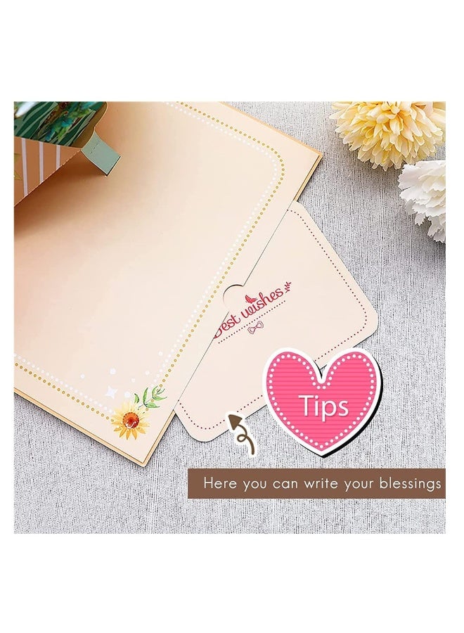 Thanks for Everything, Pop Up Greeting Cards with Envelopes, Mother's Day Cards 3D Flowers Bouquet, Thank you Card for Her, Teacher Appreciation, Mother, Anniversary, Wedding, Thanksgiving Day - Image 2