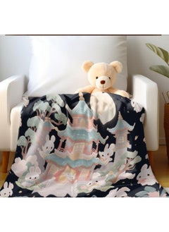 General Baby and children's cartoon flannel thin blanket (warm and comfortable, suitable for sleep, game use) 70cm*100cm - 881  - Image 4