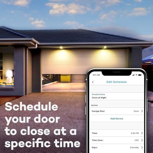 LiftMaster تحكم جراج Liftmaster myQ الذكي - محور ومستشعر جراج لاسلكي مع WiFi وبلوتوث - تحكم عبر الهاتف الذكي، 821LMC-S، أبيض - Image 5