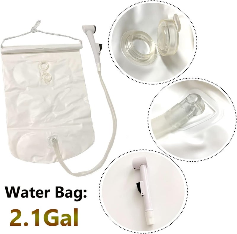 SunMelt Inflatable Shampoo Basin Set - Portable Bedside Shower System Hair Washing for Disabled Elderly Bed Easy, Bedridden, Pregnancy or Post-Surgical Patient(6 Items Include) - Image 4