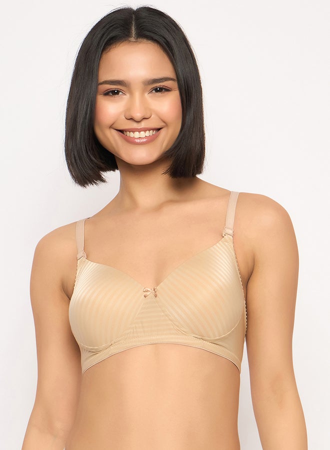Women Pack of 3 Padded Non-Wired Full Coverage Multiway Self Striped T-shirt Bra