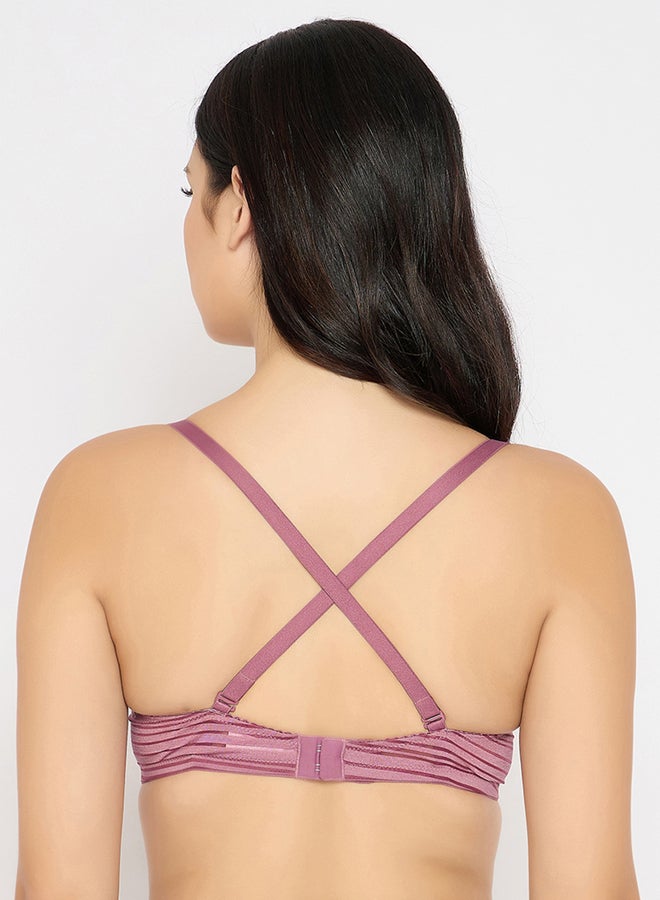 Women Pack of 3 Padded Non-Wired Full Coverage Multiway Self Striped T-shirt Bra