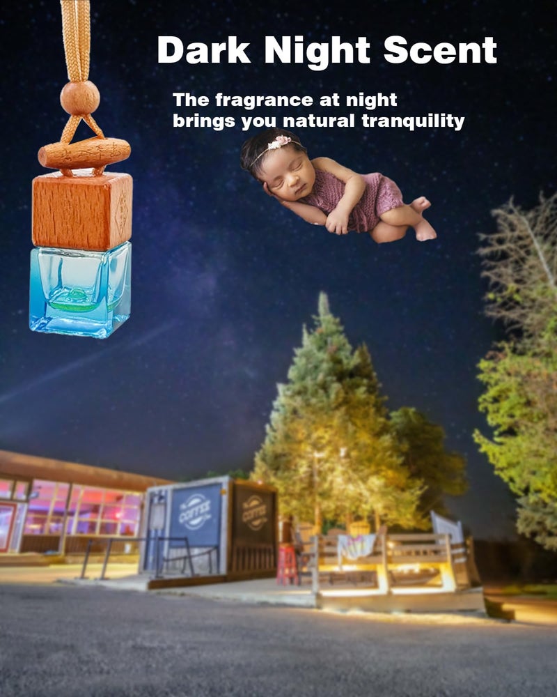 ikeda fragrance Car Air Freshener | 8ml Automotive Scents | 45-Days Long-Lasting Keep Fragrance | Automobile Hanging Diffuser Bottles | Remove Auto Odor for Men Home Deodorizer (1pcs,Dark Night) - Image 3