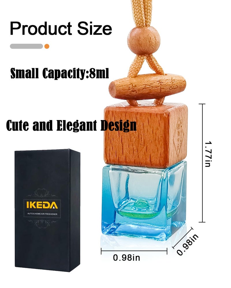 ikeda fragrance Car Air Freshener | 8ml Automotive Scents | 45-Days Long-Lasting Keep Fragrance | Automobile Hanging Diffuser Bottles | Remove Auto Odor for Men Home Deodorizer (1pcs,Dark Night) - Image 2