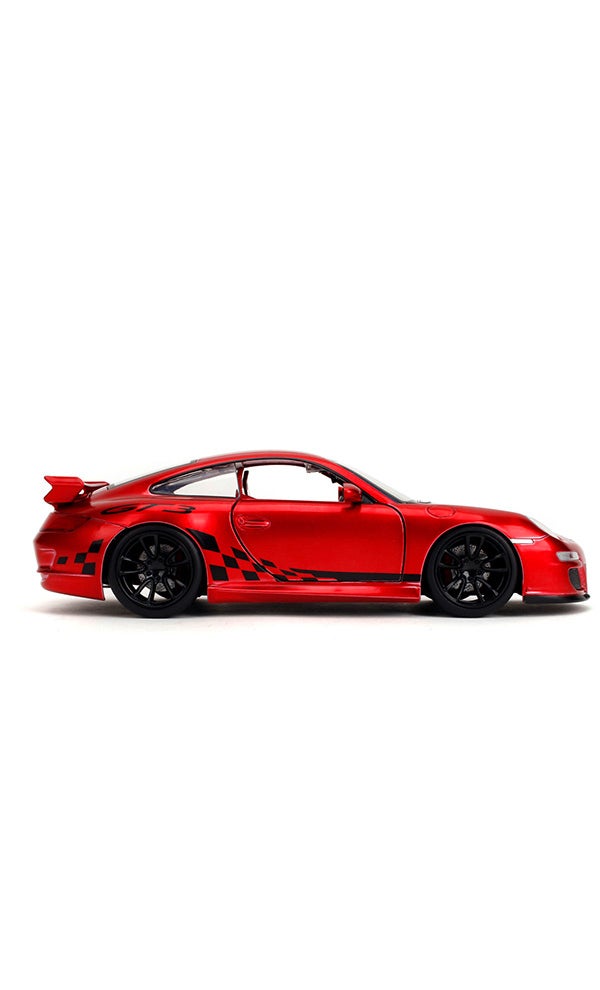 JADA Pink Slips 1:24 - 2007 Porsche 911 GT3 997, Die-Cast Car with Base, Toys for Kids and Adults - Image 4