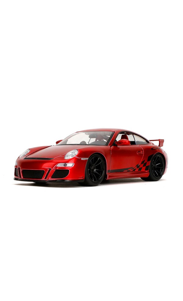 JADA Pink Slips 1:24 - 2007 Porsche 911 GT3 997, Die-Cast Car with Base, Toys for Kids and Adults - Image 3