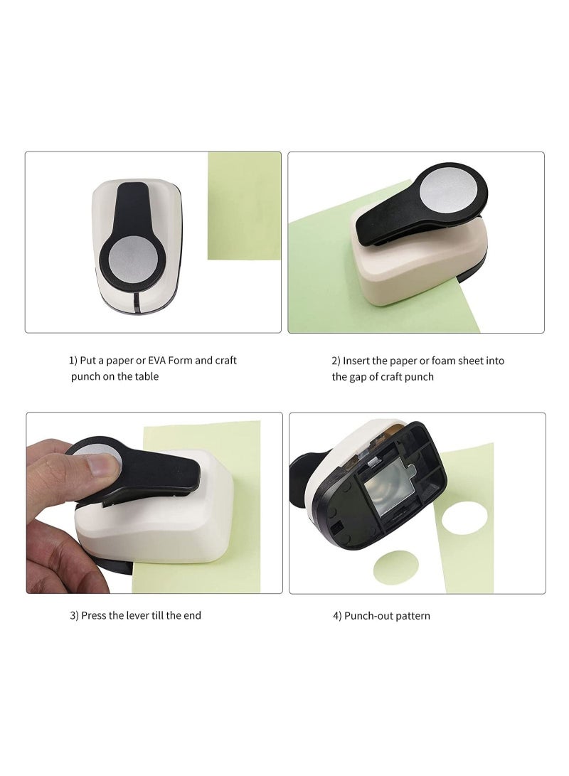 مجموعة خرامة دائرية مكونة من 3 قطع مقاس 1 بوصة لصنع خرامة الورق - Image 3