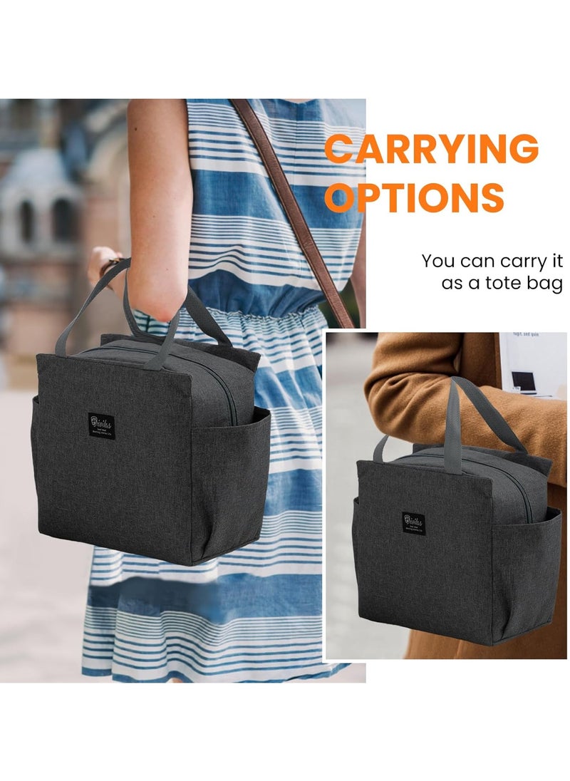 Arabest - Lunch Box Insulated Lunch Bag Tote Bag for Adult,Men,Women，Reusable Leakproof Handbags Case for Work Office School Picnic Travel(blue) - Image 1