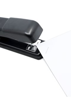 FIS FIS Metal Office Stapler with Max Capacity 100 Staple Pins, Full Strip No. 24/6&26/6 mm, depth 61 mm, 20 Sheets, Black -FSSFN58BK  - Image 2