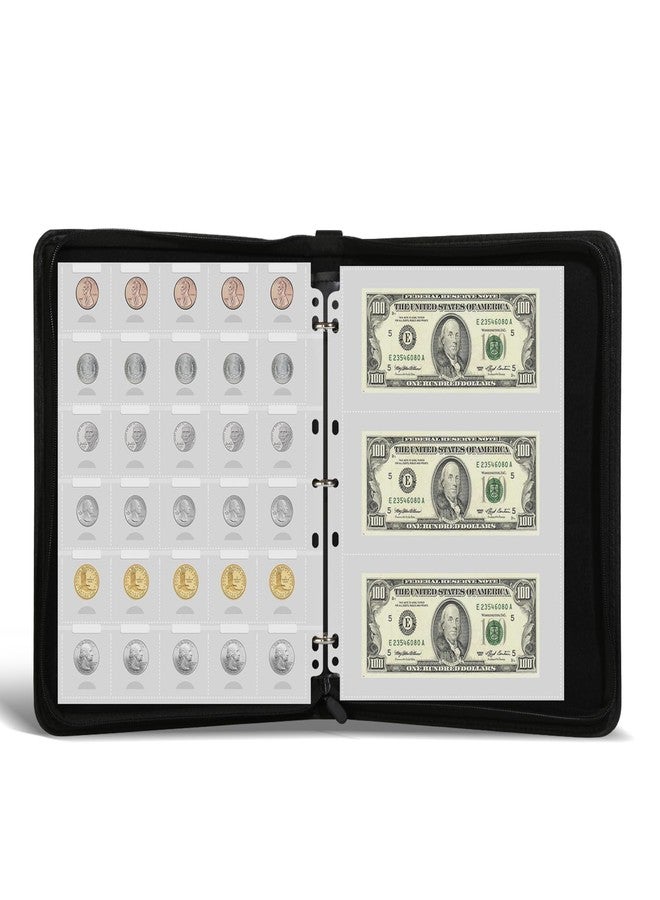 KDIMSY Coin Currency Sleeves Album is for Hobby Coin Collection Holders 500 Coins Pockets 180 Bills Pockets 588 labels Coin Collection Book for Coin Money Collectibles, Pennies, Bills, Badges - Image 5