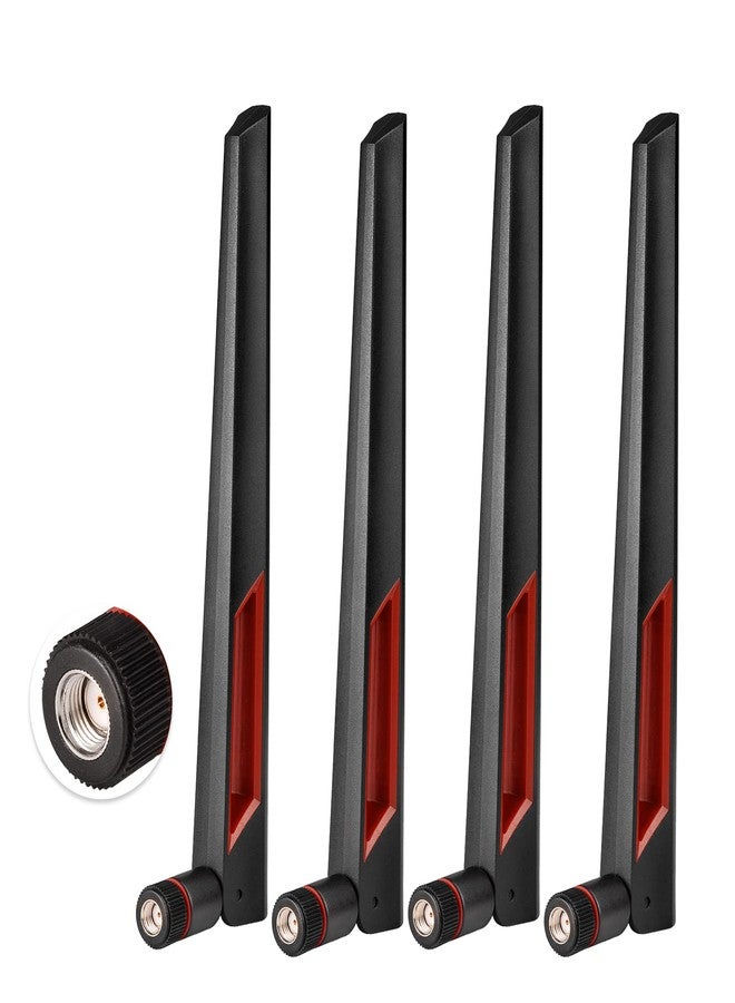 Superbat WiFi Antenna 2.4GHz 5GHz 5.8GHz Dual Band RPSMA Male 8dBi Omnidirectional 4 Pieces for PCIe Network Card, Wireless Router, DVR Recorder, Security Camera, Modem Gateway etc - Image 1