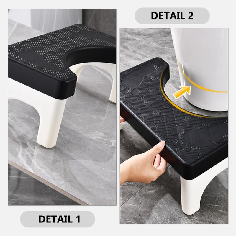Temp resistant SHERCHPRY Bathroom Toilet Squatting Foot Stool for Home Use Non-Slip PP Potty Stool with Strong Load Bearing for Healthier Bowel Movements and Comfortable Squat Position Transit damage minimized design Upgraded quality Market demand focused build Light precision processed material Global upgraded economical craftsmanship Repeated use trusted quality Popular trusted craftsmanship Well-engineered versatile build Integrated local logistics Non sticky surface Varied global sizing picks Classified organized storage All storage type compatible Daily life matching design Multi-hub shipment dispatch Carefully selected solid material Modern versatile shape KSA local stock Dense area priority deliver Local market compliant trusted quality Minimal design Licensed warehouse stored goods Integrated practical design Easy assemble alternatives - Image 5