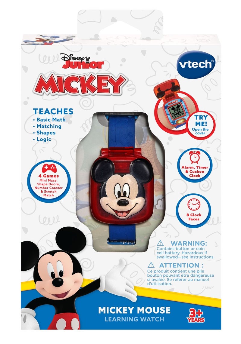 Vtech Mickey Mouse Learning Watch | It’s time for an adventure with the Mickey Mouse Learning Watch. | Ages 3+ - Image 1