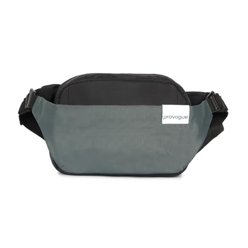 Provogue Rover Waist Bag for Men & Women, Crossbody Waist Pouch with Zippered Compartments & Adjustable Strap,Multipurpose Fanny Pack for Travel & Outdoor Activities Chest Bag, Midnight Black - Image 1