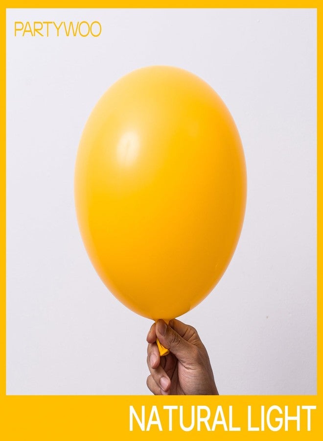 PartyWoo Mustard Yellow Balloons 100pcs Different Sizes of 18 12 10 5 Inch Yellow Fall Balloon Arch Kit for Birthday Engagement Baby Shower Bee Sunflower Little Cutie Party Decorations Yellow-Y10 - Image 3