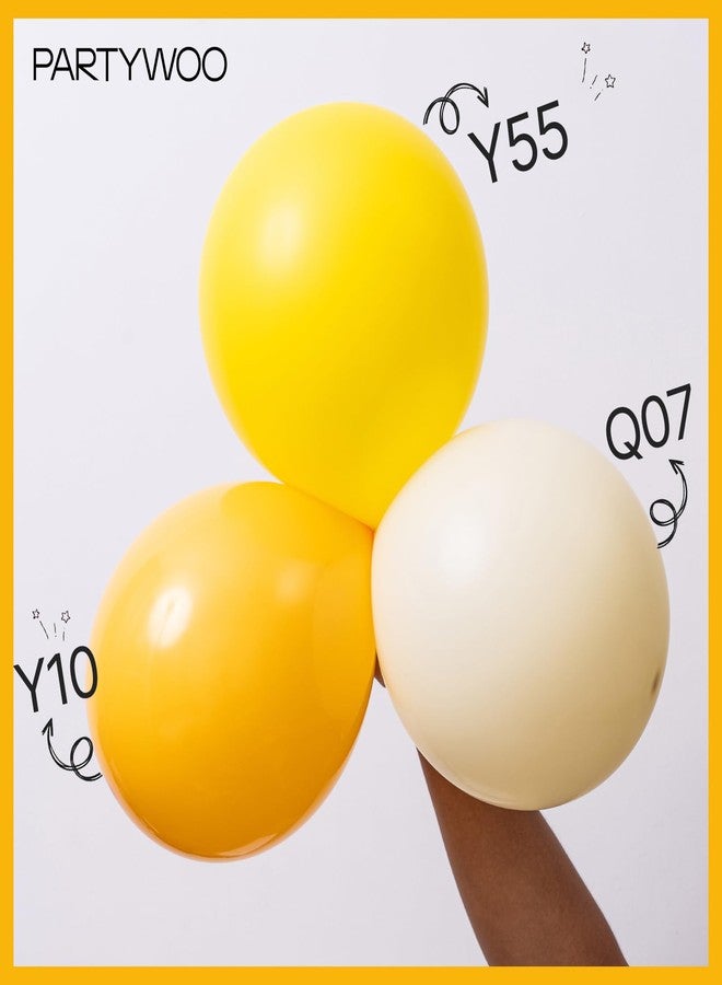 PartyWoo Mustard Yellow Balloons 100pcs Different Sizes of 18 12 10 5 Inch Yellow Fall Balloon Arch Kit for Birthday Engagement Baby Shower Bee Sunflower Little Cutie Party Decorations Yellow-Y10 - Image 5