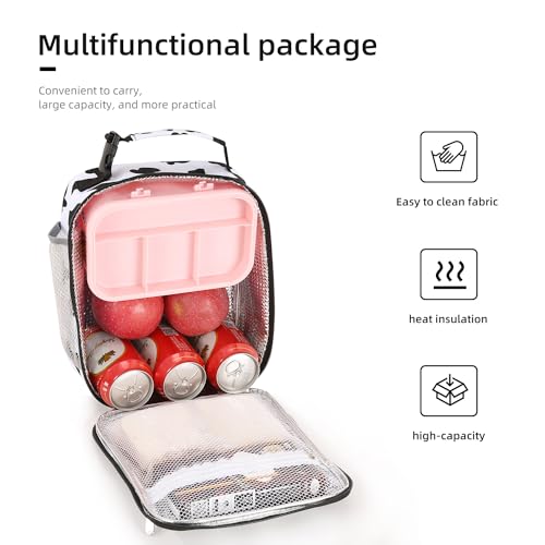 Lovoeo Lunch box Lunch bag for men women Insulated Lunchbox Lunch bags for Work Picnic Travel (Cow) - Image 4