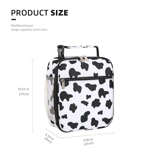 Lovoeo Lunch box Lunch bag for men women Insulated Lunchbox Lunch bags for Work Picnic Travel (Cow) - Image 2