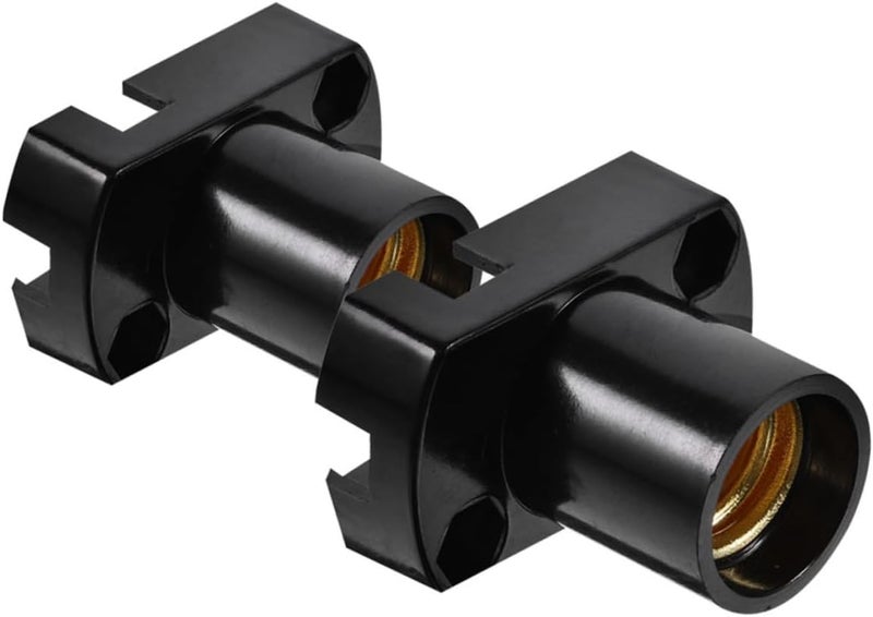 2pcs Black Lamp Holder Socket Vintage Light Base Easy Installation Indoor Outdoor Use - Image 1