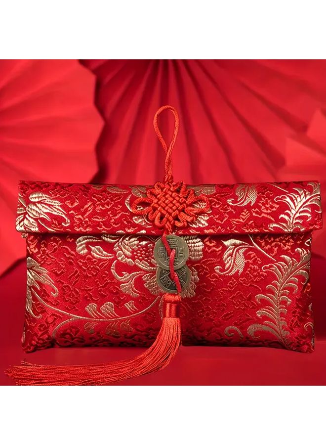 Vertical Style Lucky Red Envelopes With Coins For Chinese New Year Weddings Birthdays - Image 3