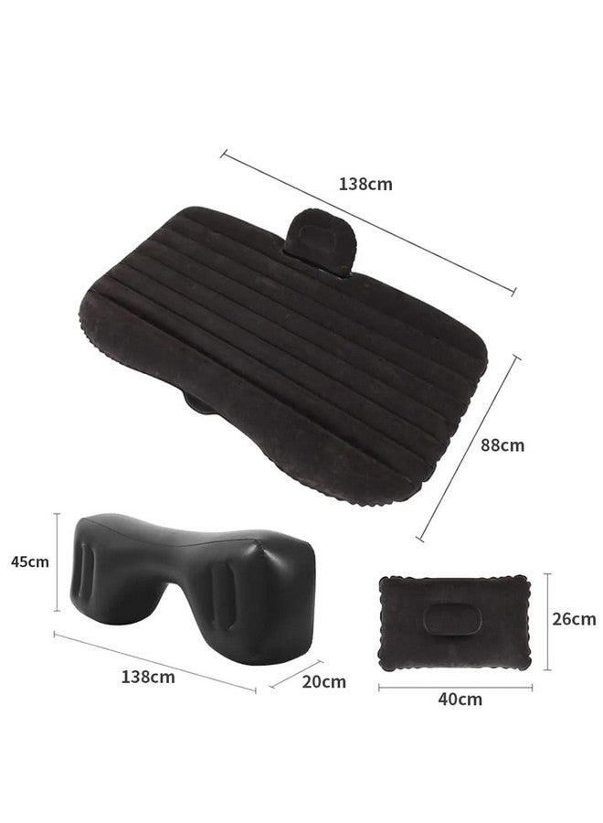 Rylan Premium Car Inflatable Bed with Pump & 2 Air Pillow|Quick Inflatable Back Seat Bed|Car Inflatable Mattress|Car Bed Mattress|Car Bed For Kids,Travel,Trip,Camping,Picnic,Pool &Beach|Universal Fit|Black? - Image 2