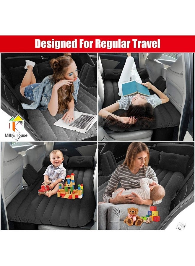 Rylan Premium Car Inflatable Bed with Pump & 2 Air Pillow|Quick Inflatable Back Seat Bed|Car Inflatable Mattress|Car Bed Mattress|Car Bed For Kids,Travel,Trip,Camping,Picnic,Pool &Beach|Universal Fit|Black? - Image 4
