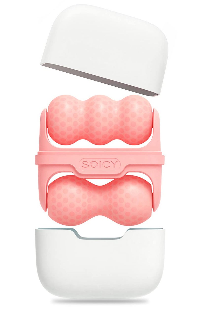 SOICY Ice Roller Double Ended, Ice Roller for Face & Eye Puffiness Relief, Ice Face Roller Massager for Migraine Pain, 2 in 1 Facial Ice Roller Skin Care Tool for Whole Body Minor Injury Cold Compress - Image 1