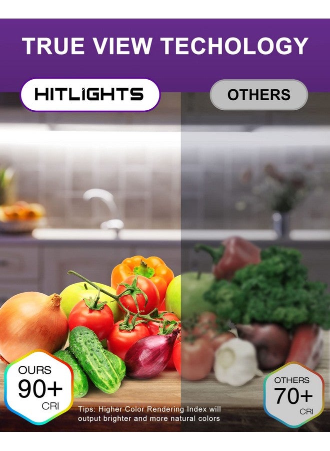 HitLights Cool White LED Strip Lights 5000K, 24.6ft High Density 12V Tape Light Dimmable, 900 LEDs, CRI >90, UL Listed, Flexible Rope Lights for Bedroom, Kitchen, Cabinet (Power Source Not Included) - Image 4