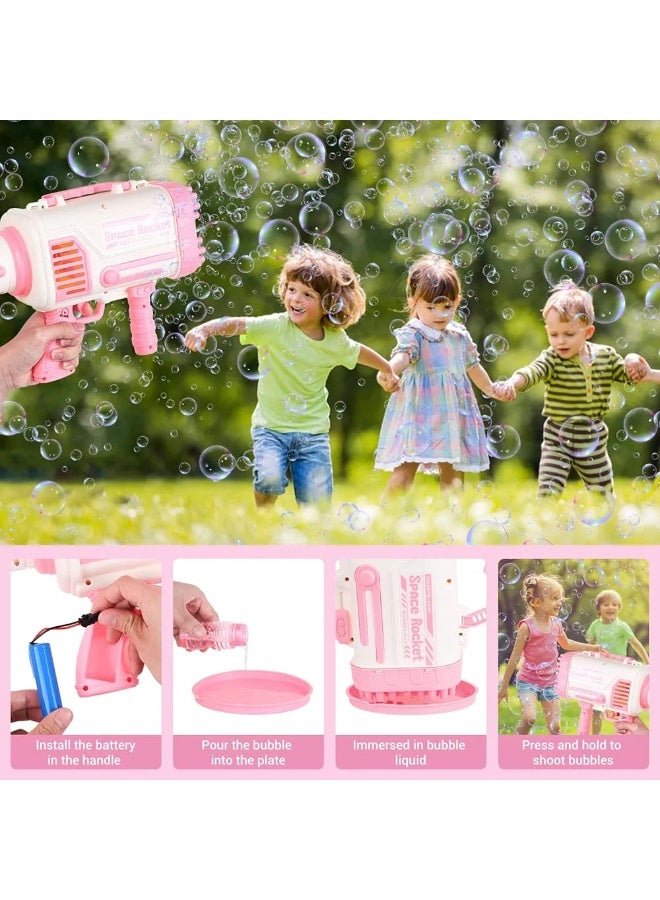 Electric bubble gun – 92 holes with LED light and USB charging - Image 5