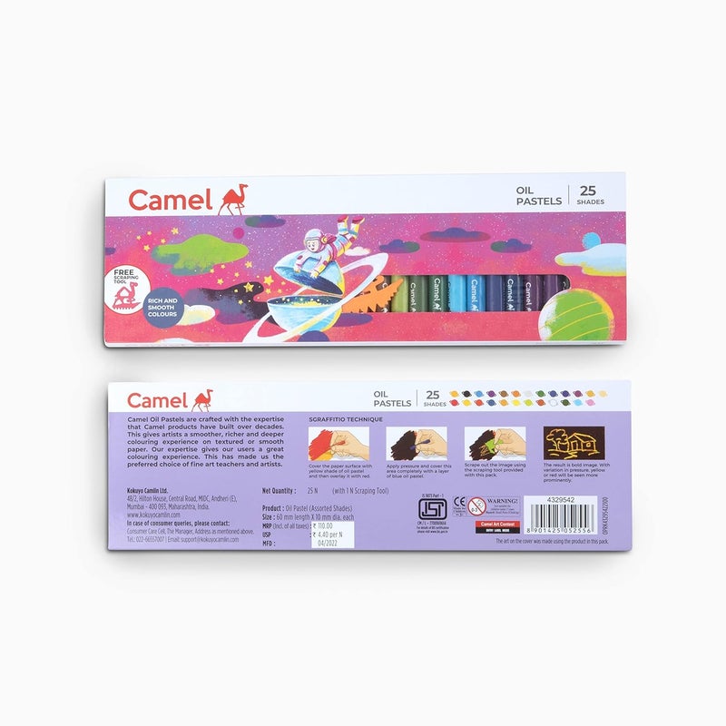 Camlin Camel Oil Pastels 25 Shades. - Image 3