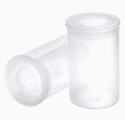 LIUSM 20 PCS Clear Plastic Film Canisters with Lids 35mm CaliberEmpty Camera Reel Containers Storing of Small Personal and Household Items Pills  Film  Keys  Coins  Art Beads and More Storage Containers - Image 1