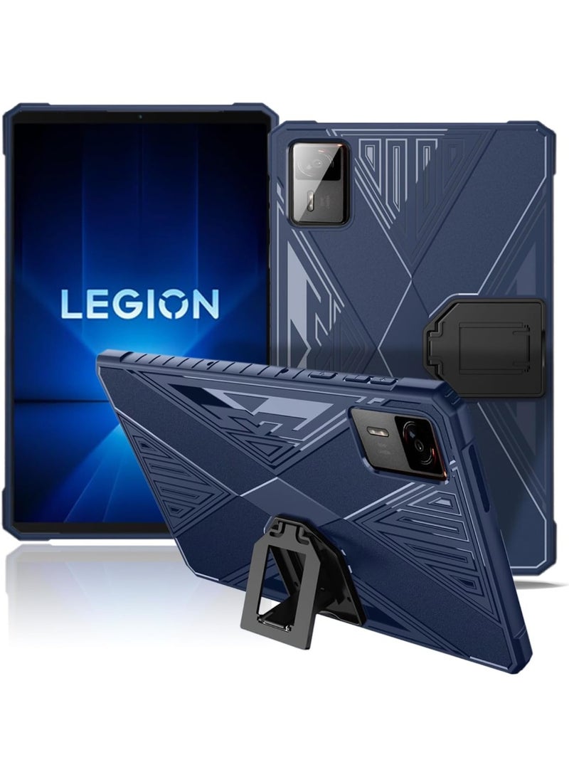 غطاء لوحي متوافق مع Lenovo Legion Y700 الجيل 4 8.8 بوصة 2025 (TB322FC)، غلاف خلفي ناعم من TPU مع حامل، غلاف فائق النحافة مضاد للاهتزاز والانزلاق لـ Legion Y700 الجيل الرابع.