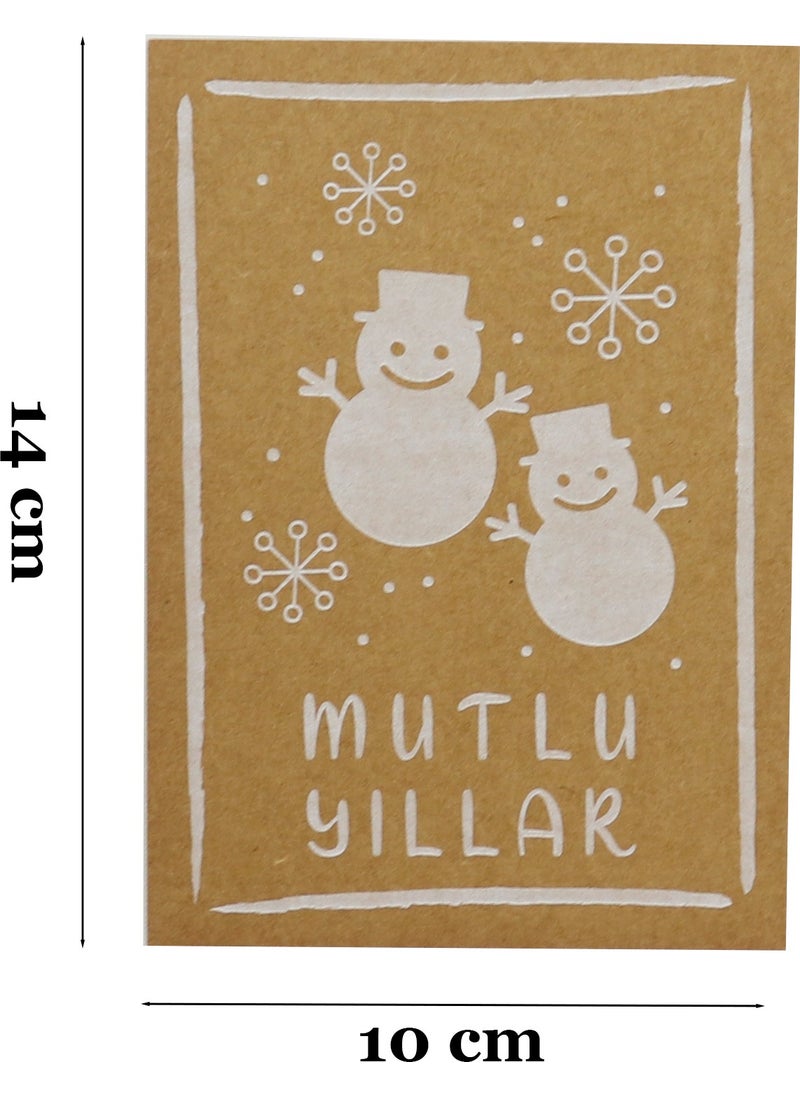 Repro Design 10X14 cm New Year Themed 5 Pieces Greeting Card Model-7 Happy New Year  - Image 5