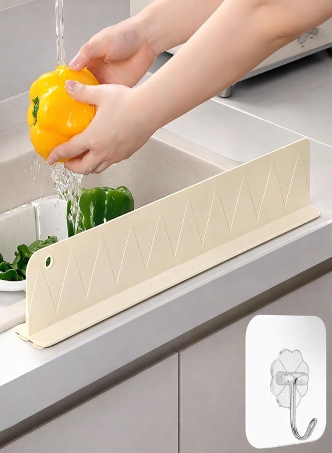 HOYEHOLA Silicone Sink Splash Guard 48 CM for Kitchen & Bathroom | Long Anti-Splash Water Barrier with Strong Suction Cups | Reusable Silicone Sink Water Blocker for Large Sinks (Pack of 1) - Image 1