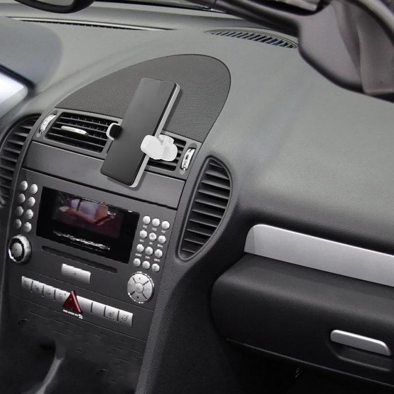 Automatic Lock Car Air Vent Phone Holder Adjustable Mount Bracket For Smartphones Tablets Black - Image 5