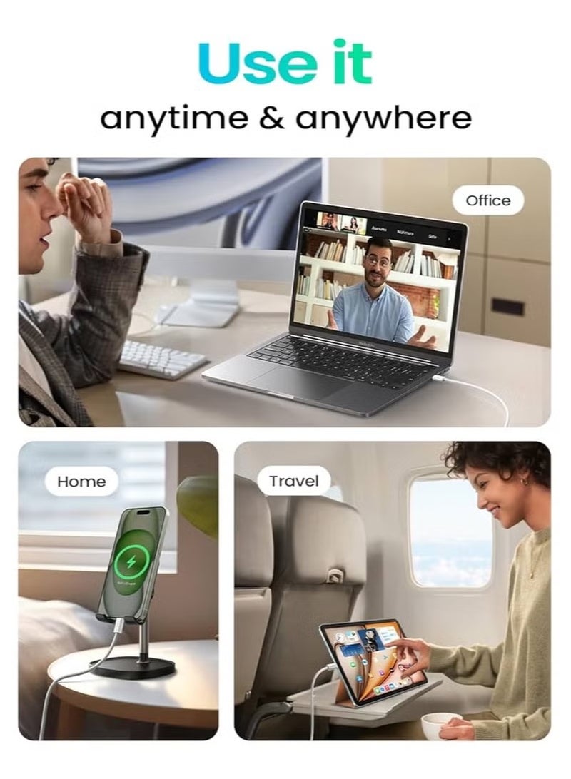 240W USB-C Charge Cable 6.6FT Braided USB C to USB C Super Fast Charging Cable With 【E-Marker Chip】 For iPhone 15 Series/MacBook Pro/Air, iPad Pro/Air/Mini/Galaxy S24/S23/Pixel/Mi And More (2 Miter) - Image 3