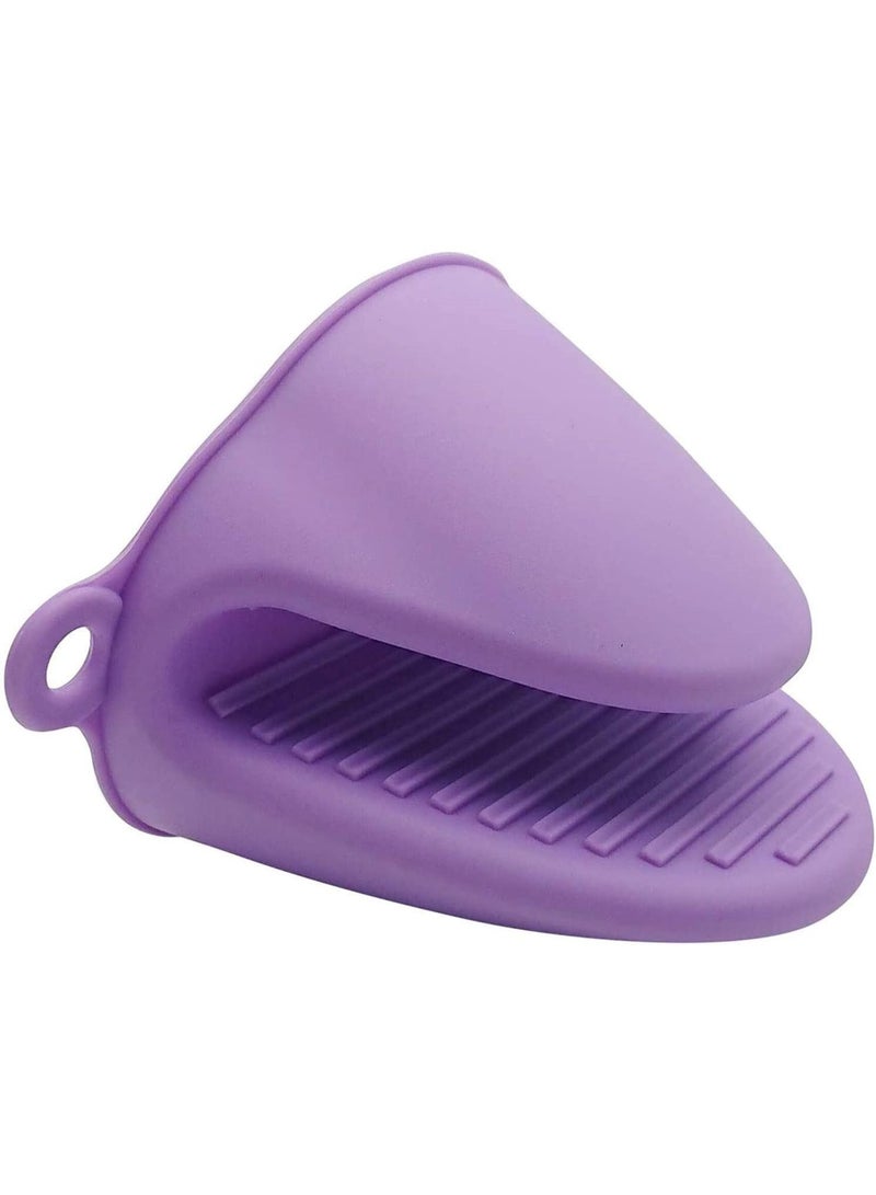 قفازات فرن من السيليكون للاستخدام الفوري او المطبخ كحامل اواني او حامل للخبز، يمكن استخدام قفازات الفرن وحوامل القفاز عند الطهي على الشواية (قطعتان، متعدد الألوان) - Image 4