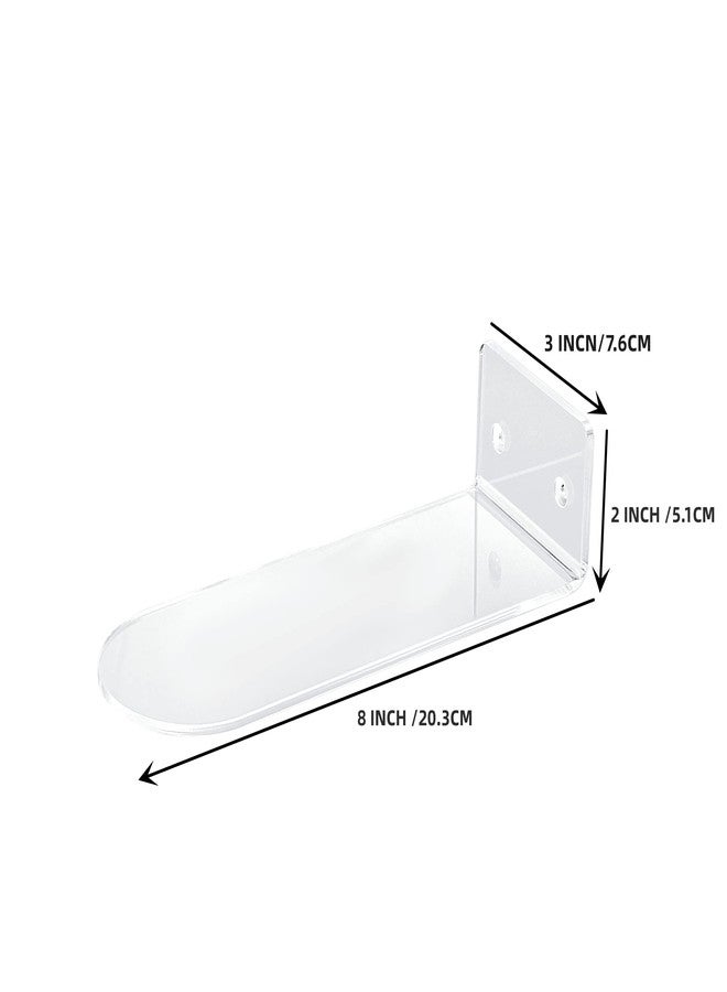 IEEK Floating Shoe Display 8 Pack,Levitating Acrylic Shoe Shelf for Wall,Clear Wall Mounted Shoe Rack Sneaker Display Shelves Space Saving Shoe Organizer Holder for Sneaker Collection - Image 3
