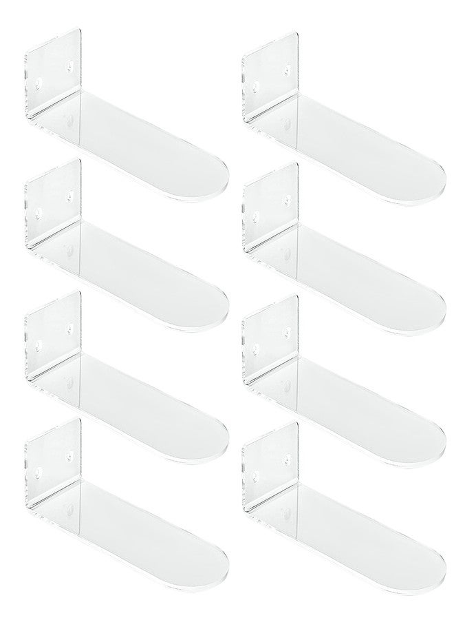 IEEK Floating Shoe Display 8 Pack,Levitating Acrylic Shoe Shelf for Wall,Clear Wall Mounted Shoe Rack Sneaker Display Shelves Space Saving Shoe Organizer Holder for Sneaker Collection - Image 1