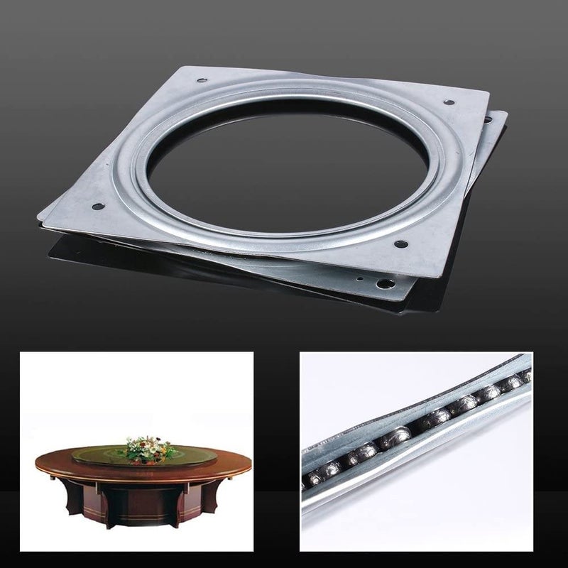 HEAVY DRIVER Lazy Susan Square Turntable Rotating Bearing Swivel Plate 360 Degree for DIY Display Stand TV Rack Desk Trays Kitchen Storage Racks Cabinet Craft Projects 6 inch 2 - Image 4