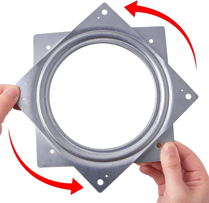HEAVY DRIVER Lazy Susan Square Turntable Rotating Bearing Swivel Plate 360 Degree for DIY Display Stand TV Rack Desk Trays Kitchen Storage Racks Cabinet Craft Projects 6 inch 2 - Image 2