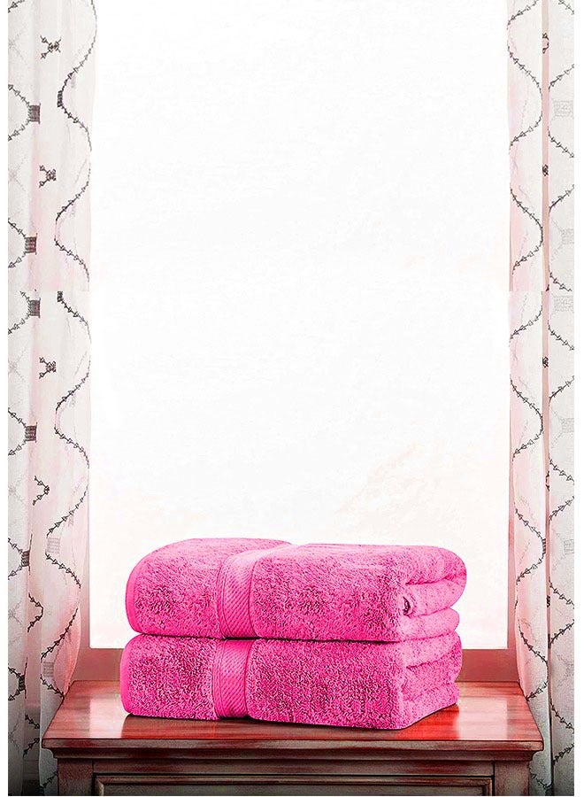 Banotex Set of 2 Egyptian cotton towels Pink color 50*100 cm - Image 4