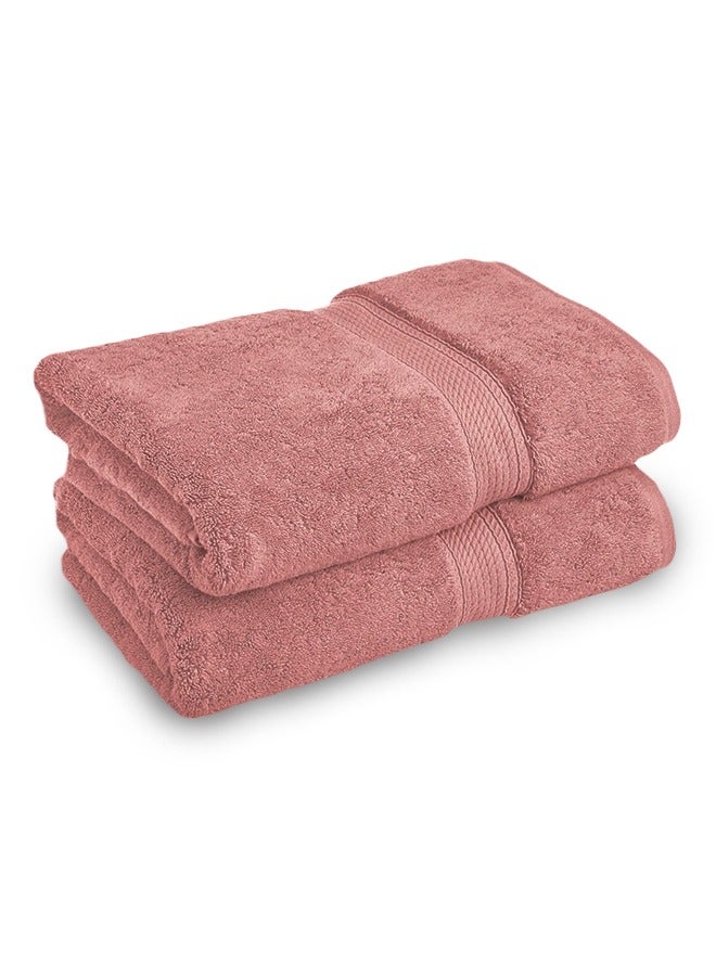 Banotex Set of 2 Egyptian cotton towels Pink color 50*100 cm - Image 5