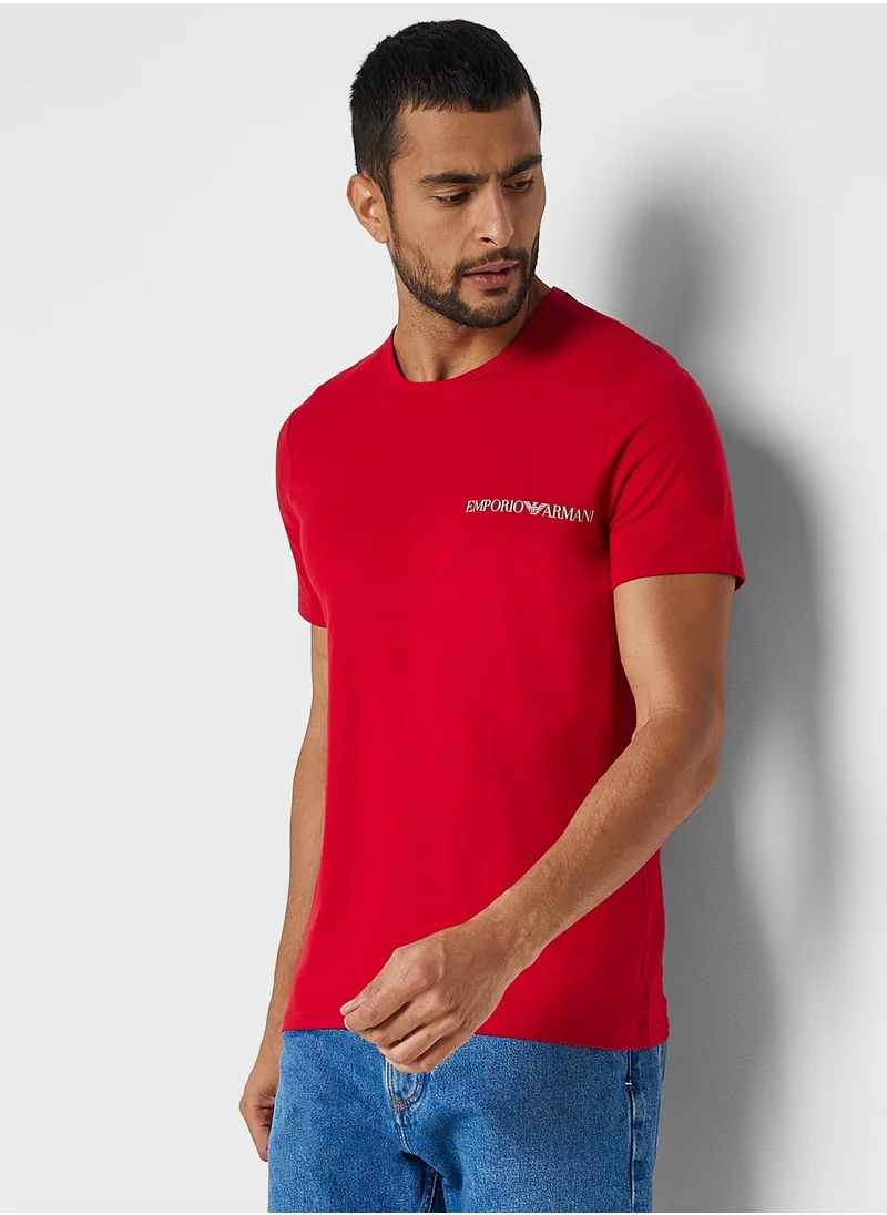 EMPORIO ARMANI 2 Pack Assorted Crew Neck T-Shirt