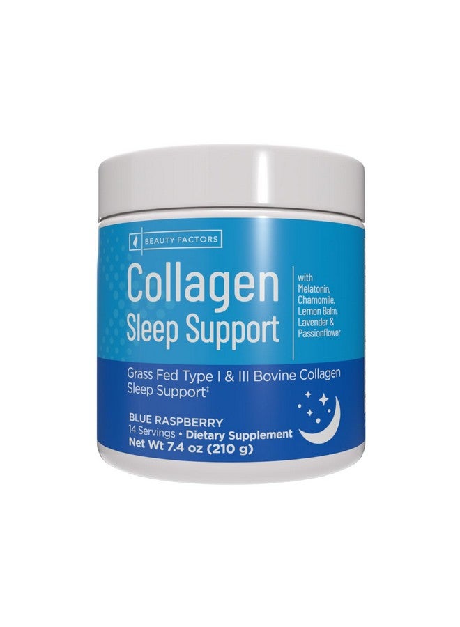 Windmill Natural Vitamins Collagen Sleep Support, with Melatonin, Chamomile, Lemon Balm, Supports Hair, Skin and Nails, Type I & III Grass Fed Collagen, Sleep Support, Blue Raspberry Flavor - Image 1