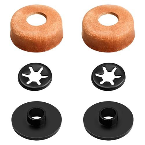 LVACODV 3000005094 Compatible Replacement Pump Cup Kit for Coleman Lanterns & Stoves – Includes Leather Pump Caps, Metal Nuts, and Plastic Caps for Airtight Seal - Image 1